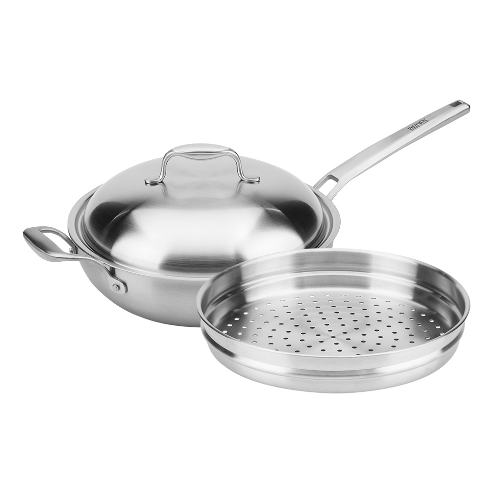 한일스텐레스 통5중 IH 베닉스 스텐 궁중팬 찜기세트 28cm