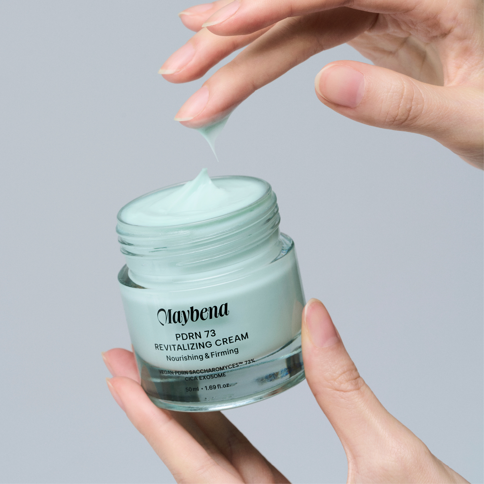 ★블프할인★[1+1] 메이베나 PDRN73 리바이탈라이징 크림 50ml 비건 PDRN 73% 시카엑소좀 함유 - 상세 이미지 3