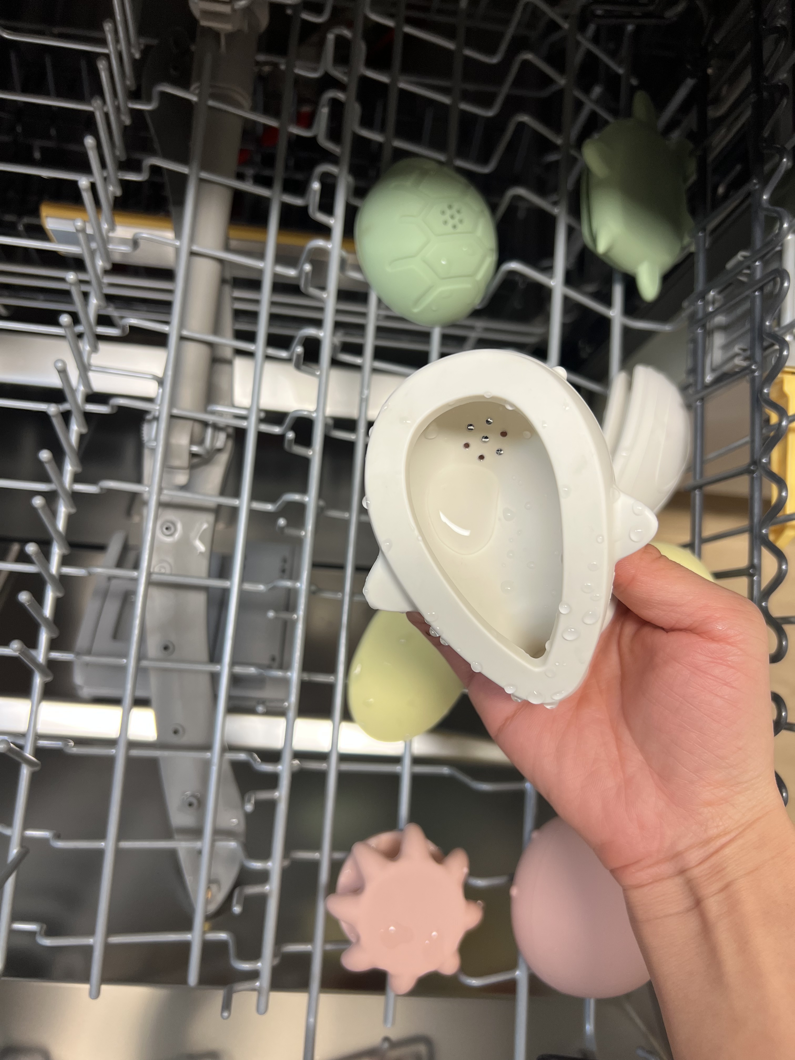 하이하트 분리세척 실리콘 아기 목욕놀이 장난감 4종 세트