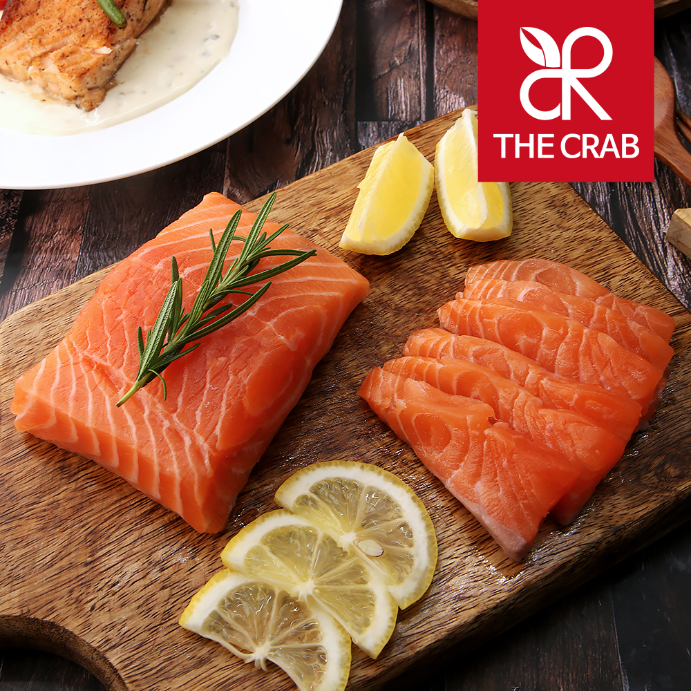 노르웨이 연어 필렛 200g 생연어회 숙성회 스테이크 구이 머리 뱃살 배꼽살