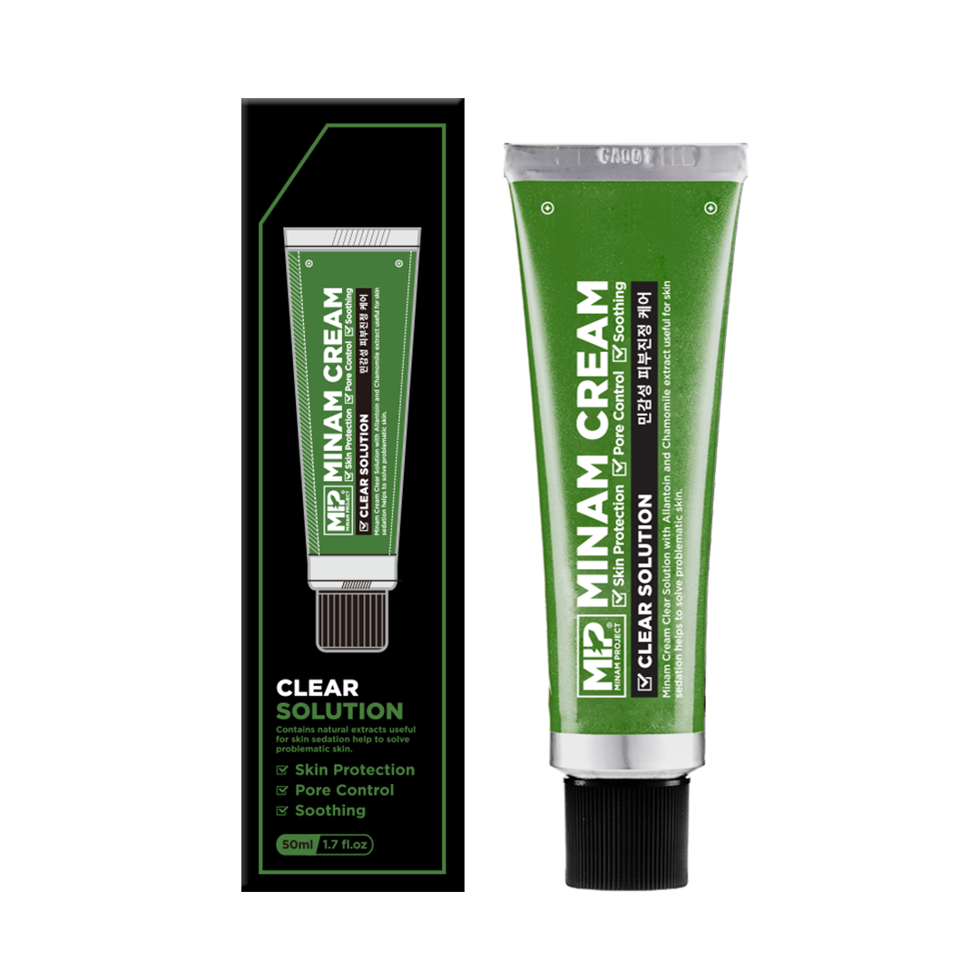 미프 미남크림 클리어 솔루션 시카 크림 50ml 여드름 피부 잡티 트러블 진정 피지 모공