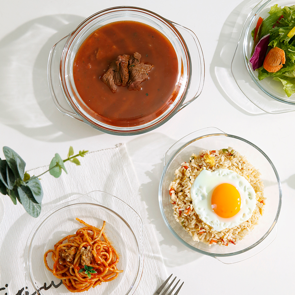 내열유리 전자레인지 전용 요리 찜기 계란찜 야채 용기 라면 파스타 냄비 - 상세 이미지 5