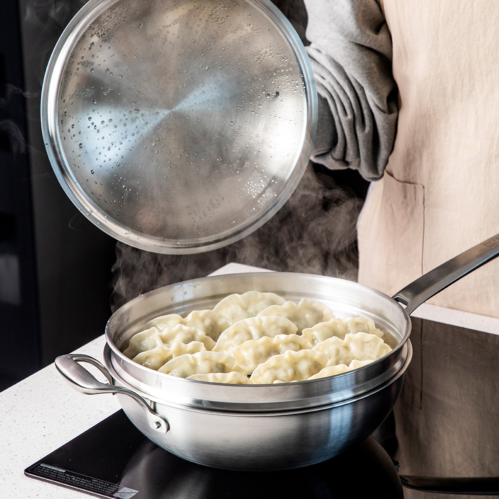 한일스텐레스 통5중 IH 베닉스 스텐 궁중팬 찜기세트 28cm