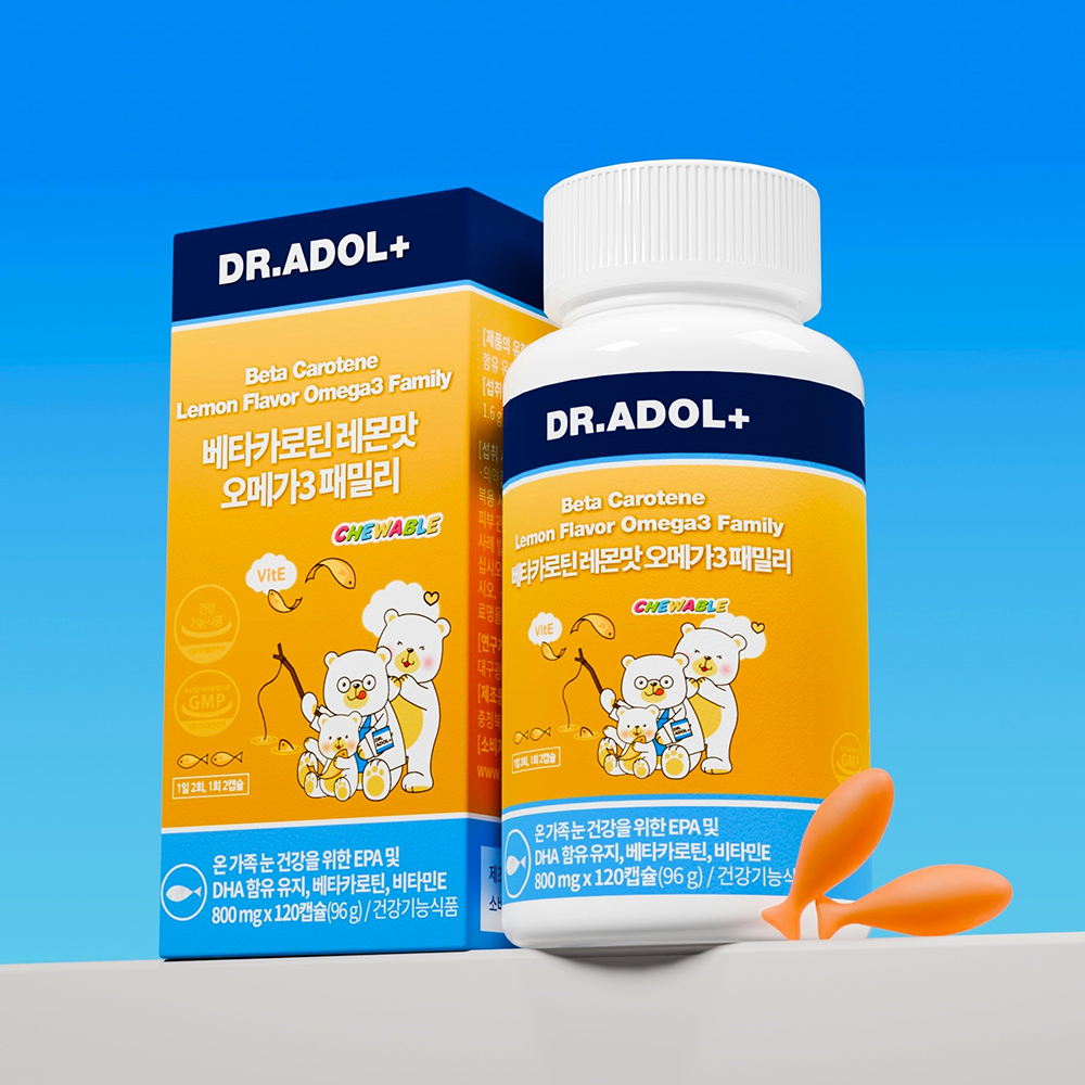 닥터아돌 베타카로틴 레몬맛 오메가3 패밀리 토코페롤