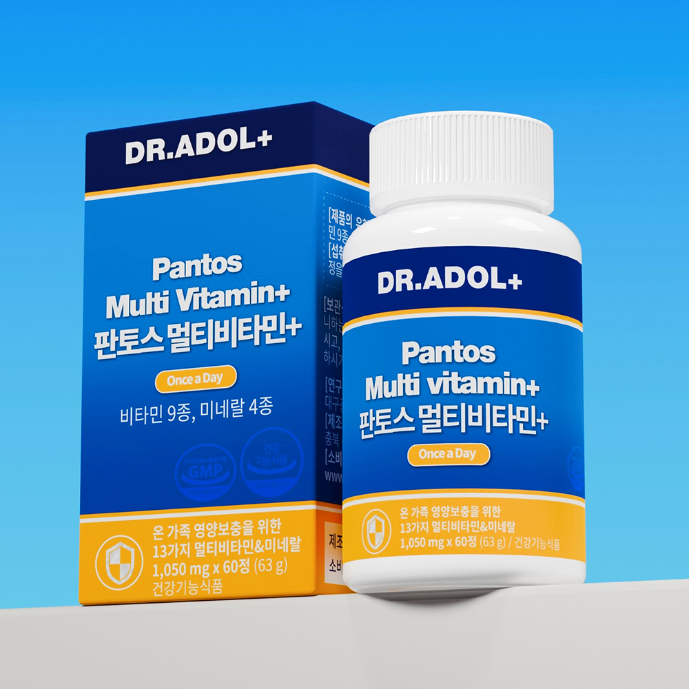 닥터아돌 판토스 멀티비타민+ 미네랄 60정 1개월