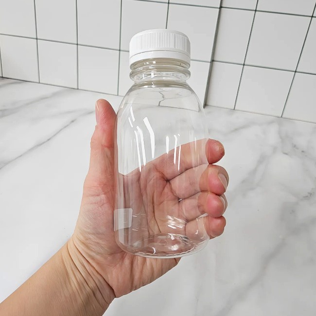 올담 국산 플라스틱 공병 우유병 밀크병 300ml (0183) 요거트병 주스병 더치커피 - 메인 이미지