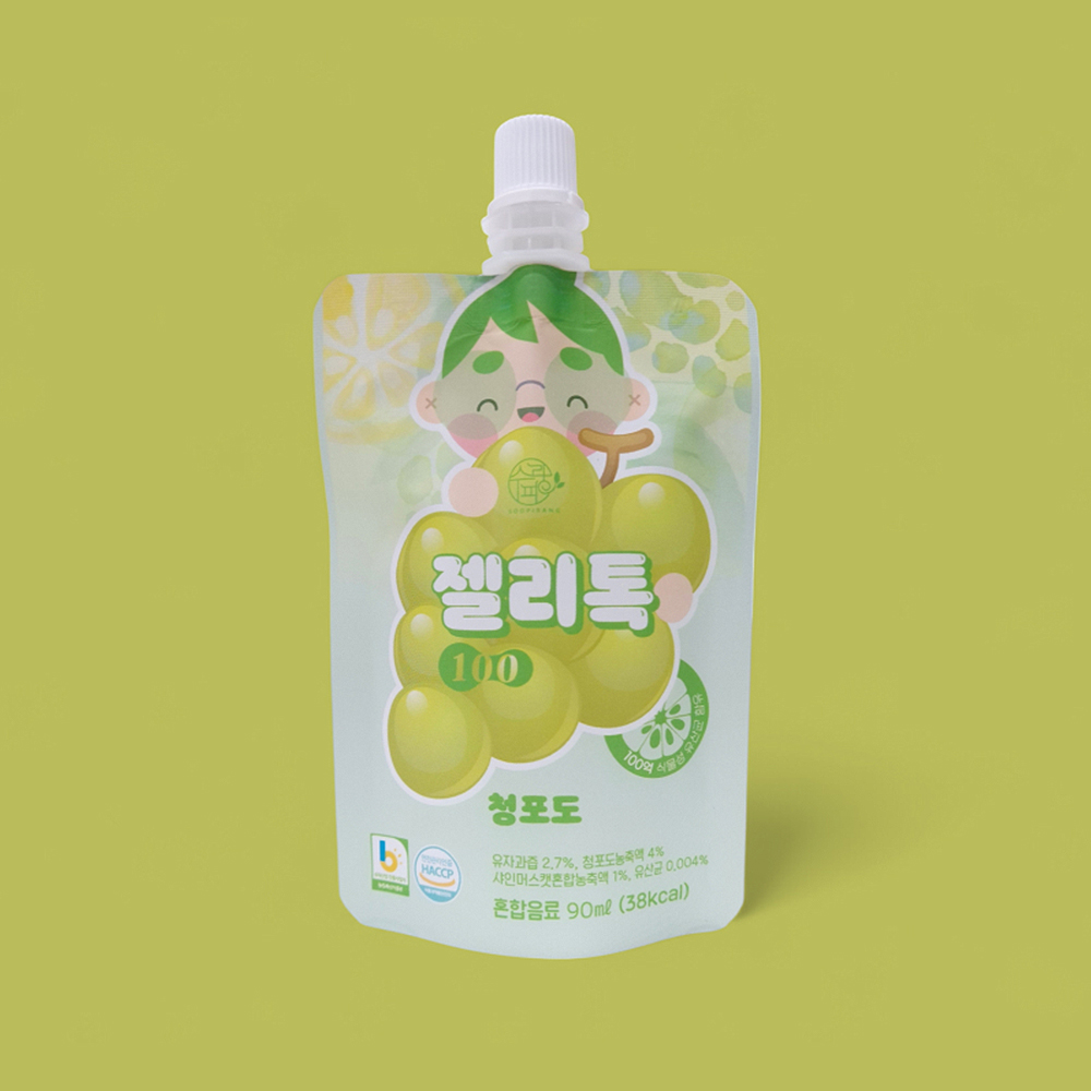 (수피랑)젤리톡100 유산균 워터젤리 8개 4종 레몬 카모마일 히비스커스 청포도 자몽 - 상세 이미지 3