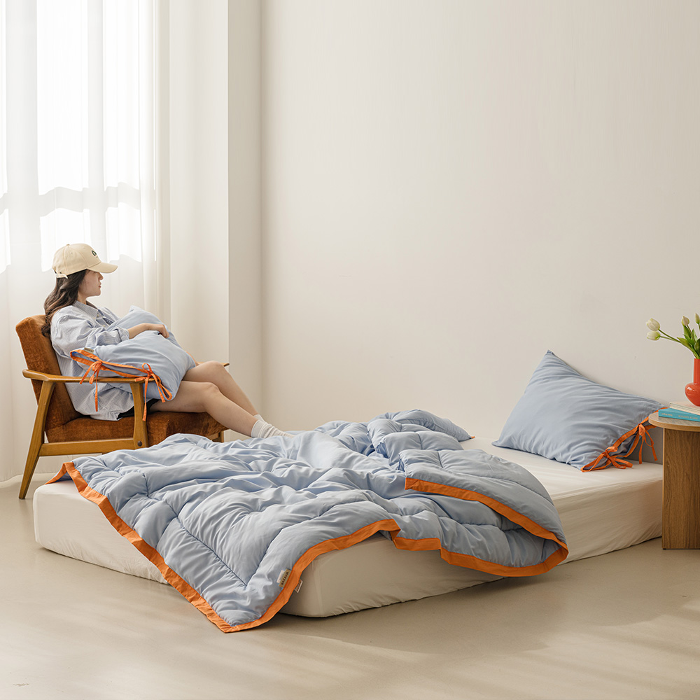 바자르 시리얼 포인트라인 먼지없는 사계절 차렵이불 패드세트 SS