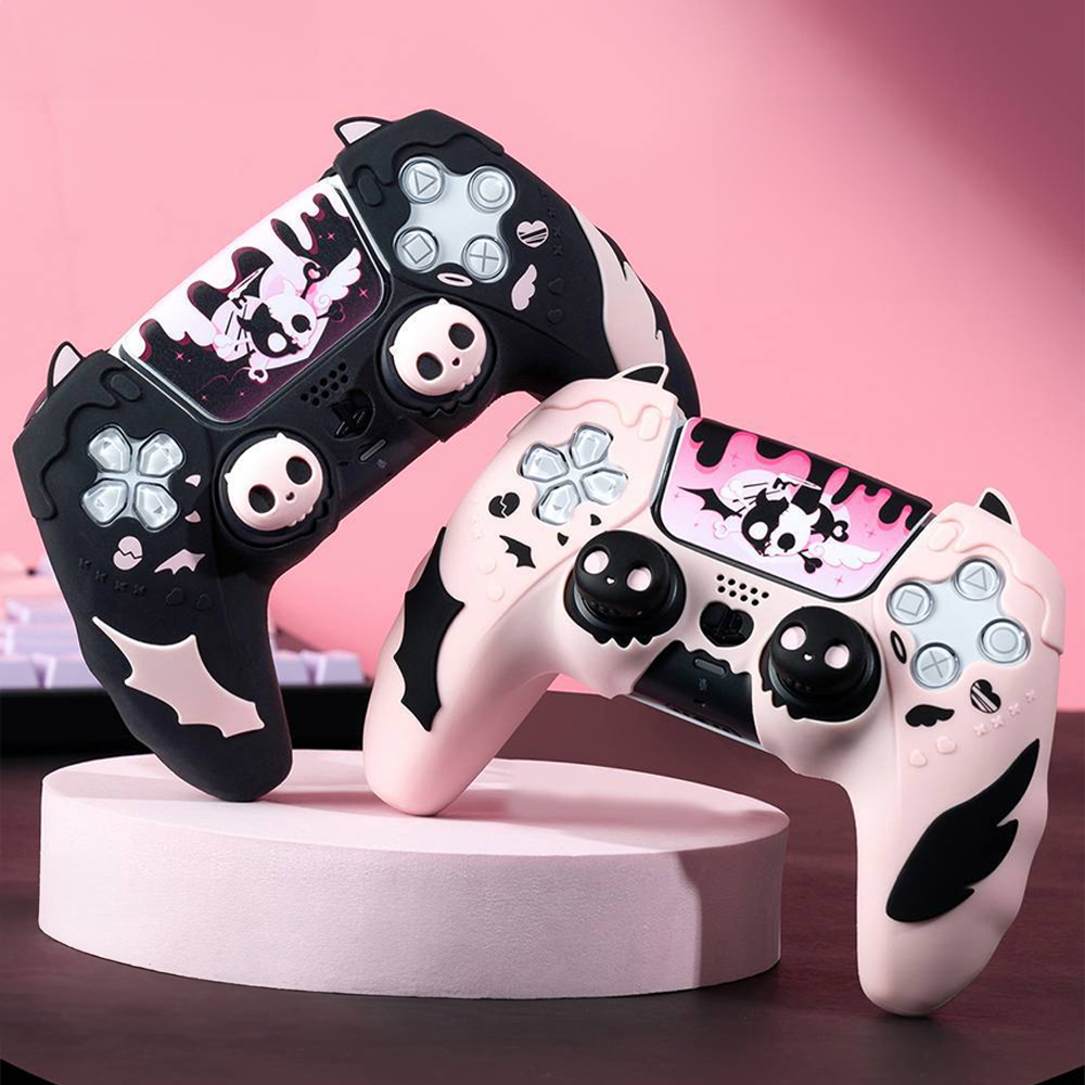 듀얼센스 커버 긱쉐어 스컬냥 케이스