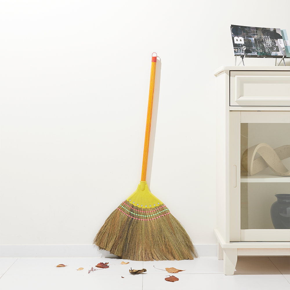 크린리빙 청소용 마당 싸리 빗자루 갈대비