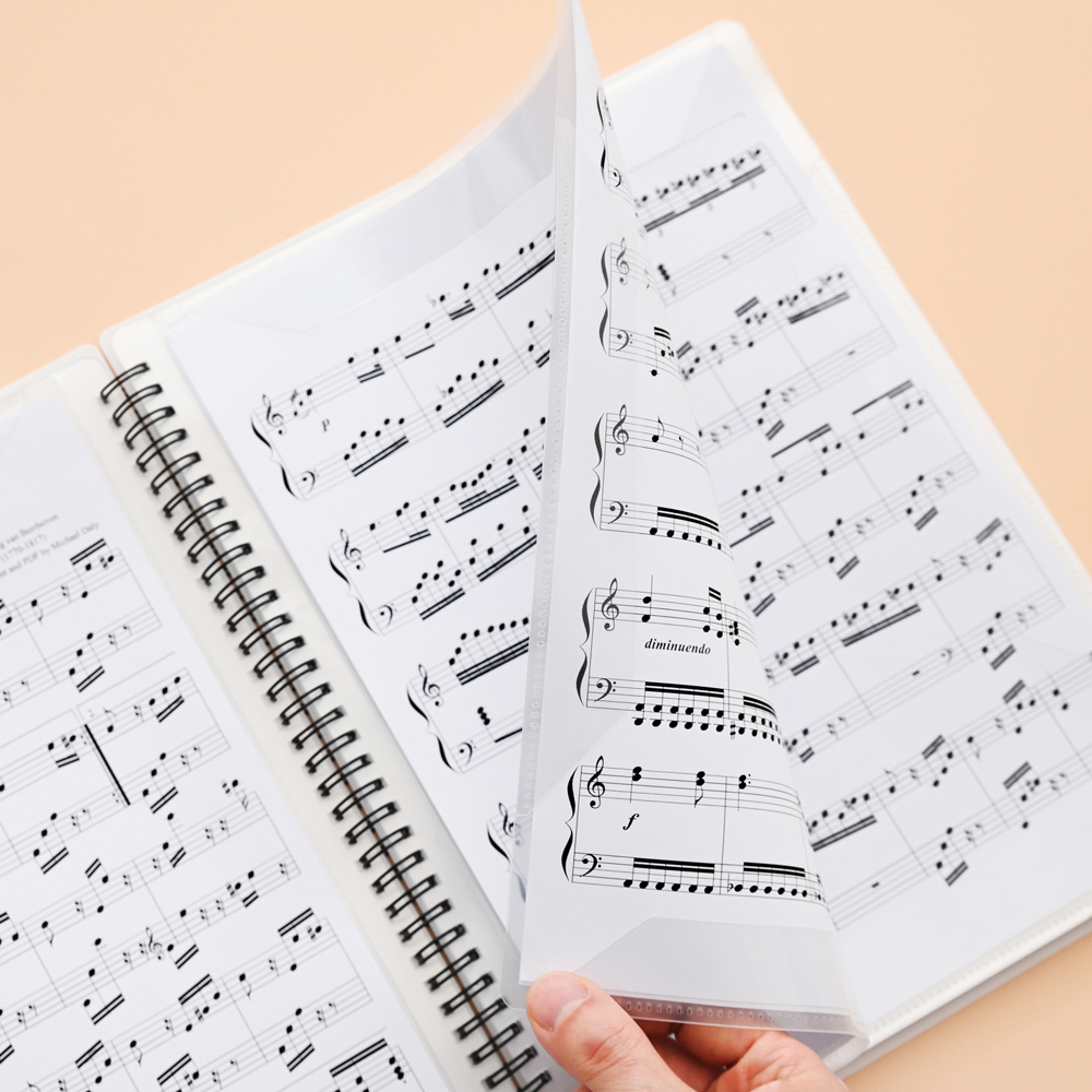 바로 수정 가능한 전문가용 악보 바인더 60매 악보파일 4가지색상 이미지 2