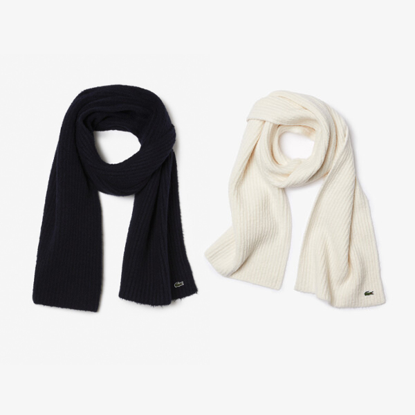 [LACOSTE] 라코스테 공용 골지 울 머플러 (RE1048)