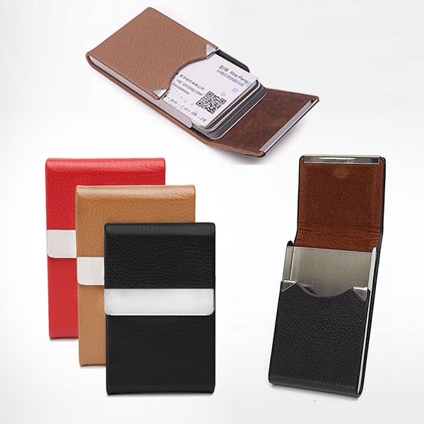 카드 명함 보관 케이스 가죽 자석 지갑 파우치 보관함 수납 심플