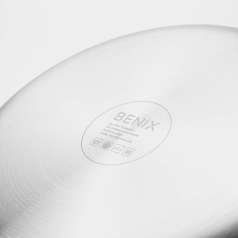 한일스텐레스 통5중 IH 베닉스 스텐 프라이팬 28cm