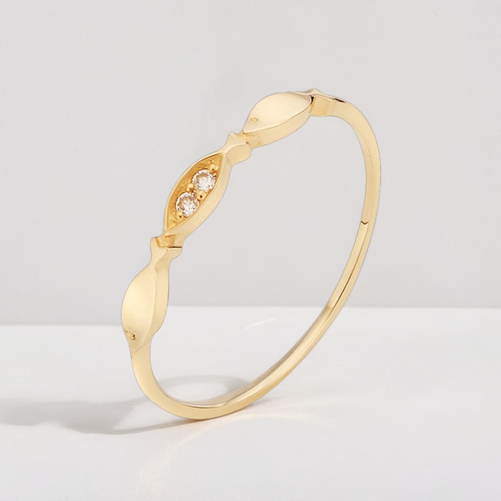 14K 18K 물고기반지 한줄 행운 애끼 새끼 중지 엄지 여성 우정 수능 링 금 실반지