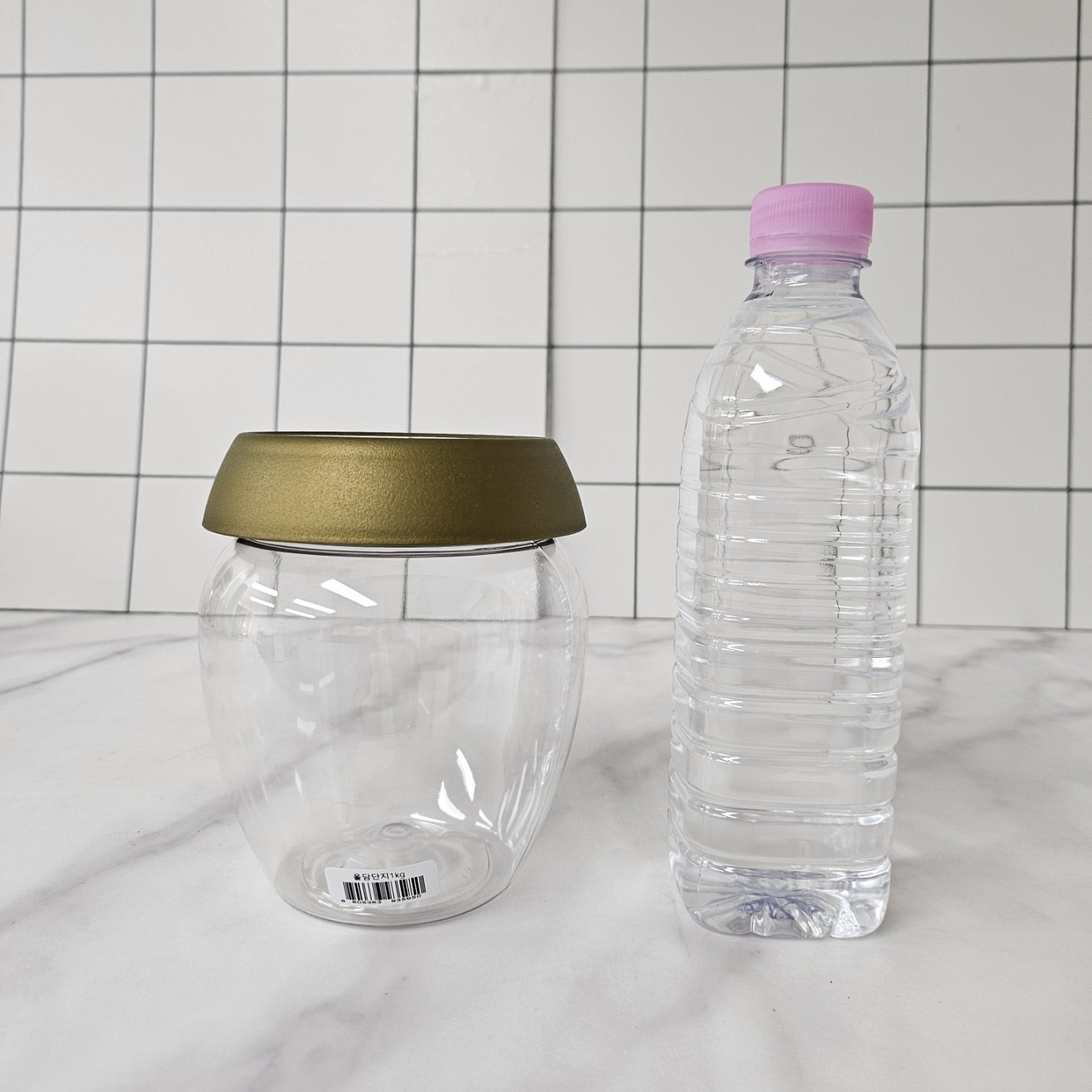 올담 플라스틱 장 단지 1kg 항아리 페트병 고추장 된장 - 상세 이미지 4
