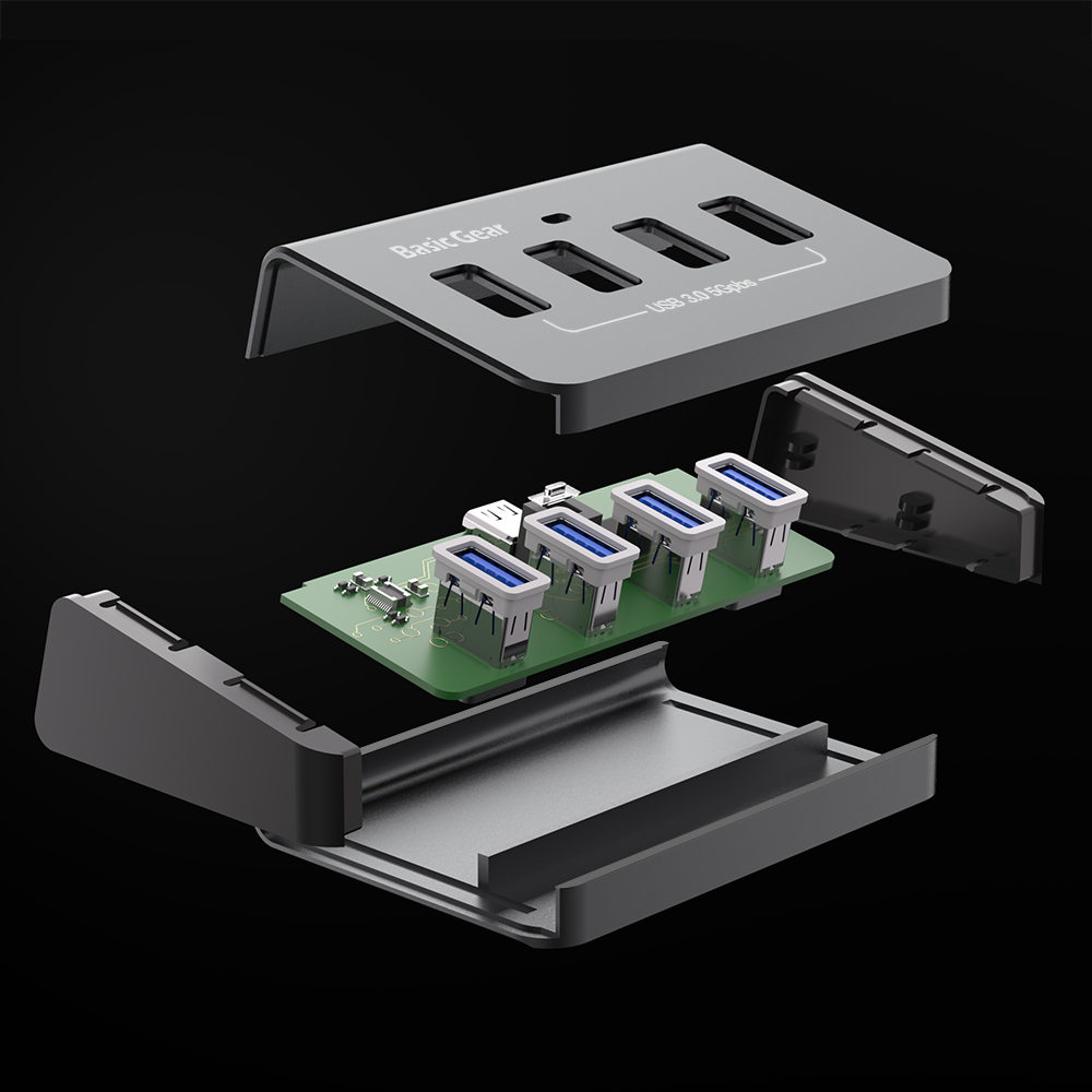 버티컬 4in1 USB 3.0 허브