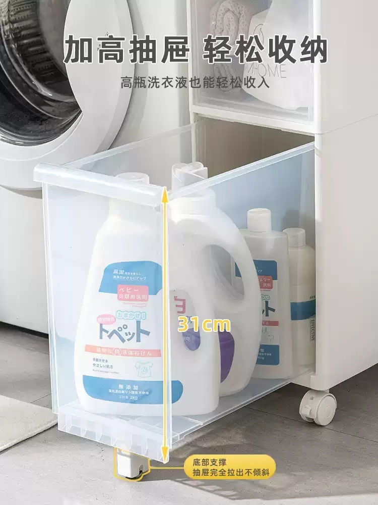 세탁기틈새장 선반 세탁실장 틈새수납장 얇은수납장 폭좁은 틈새 슬림장 다용도실 - 상세 이미지 2