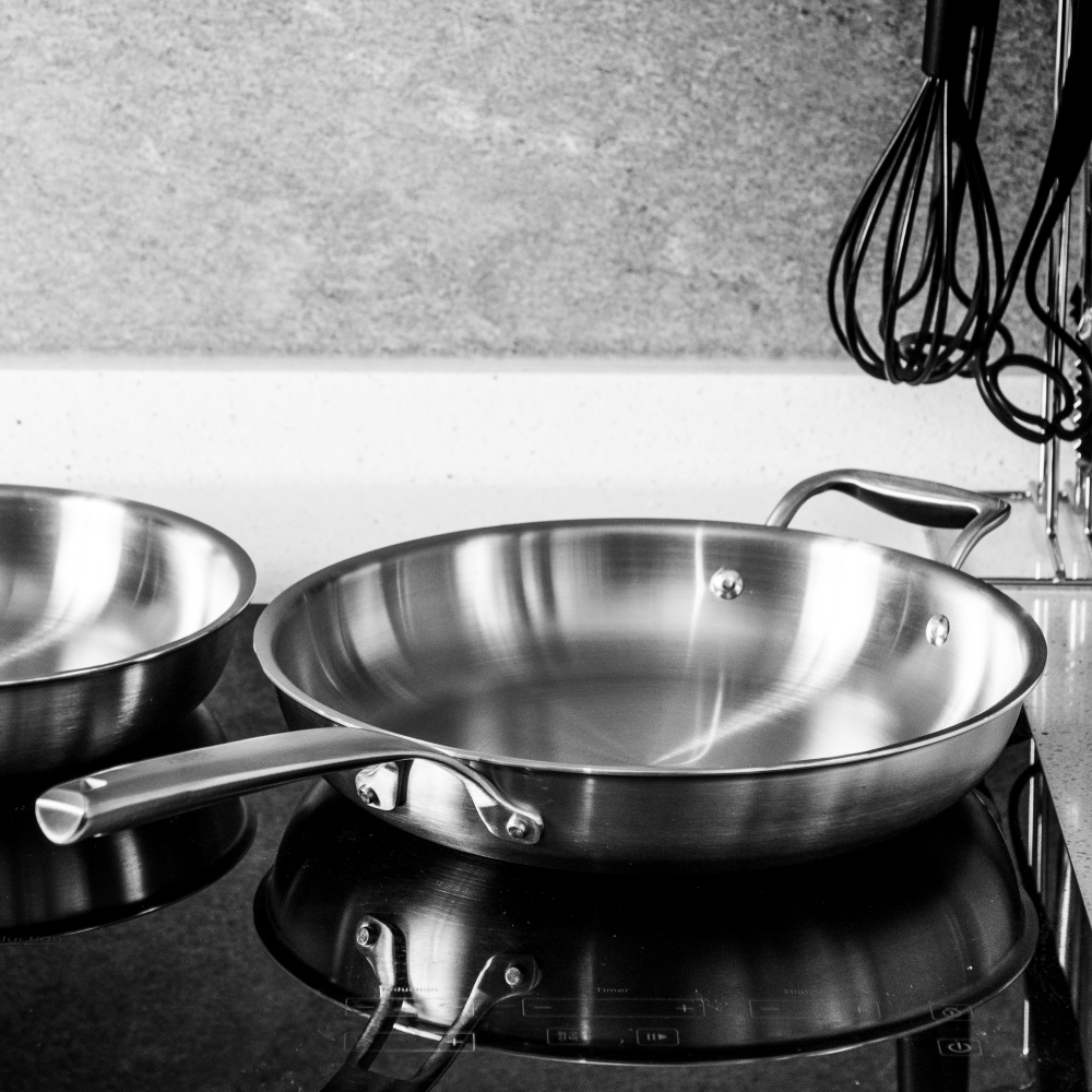 한일스텐레스 통5중 IH 베닉스 스텐 프라이팬 28cm