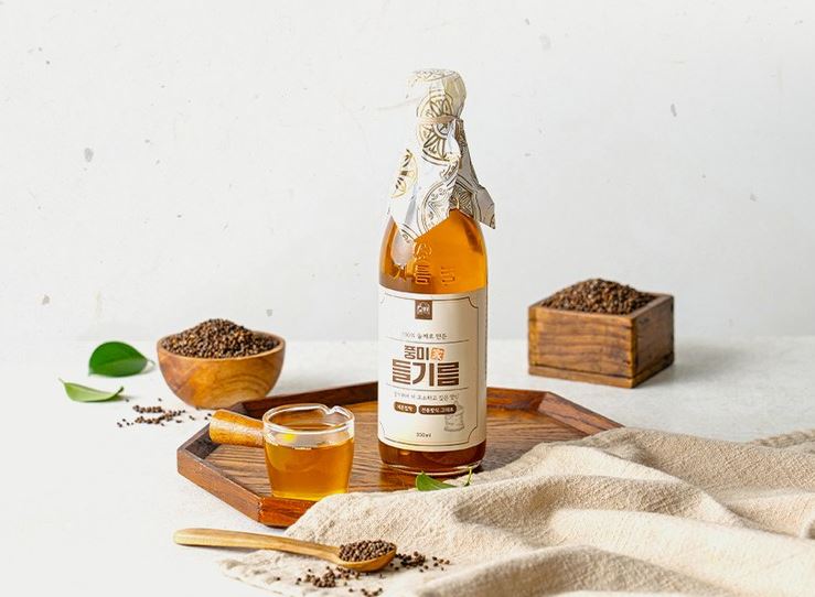 [통참깨100%] 참기름 들기름 1병 350ml /맑고 고소한 벤조피렌 제로 - 상세 이미지 4