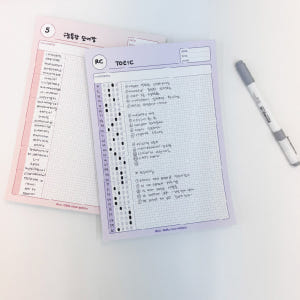 [dna OMR 카드] 오지선다 사지선다 메모 답안지 중학교 토익 omr... 실사용 후기 | 효과 있을까? - 상품 이미지 3