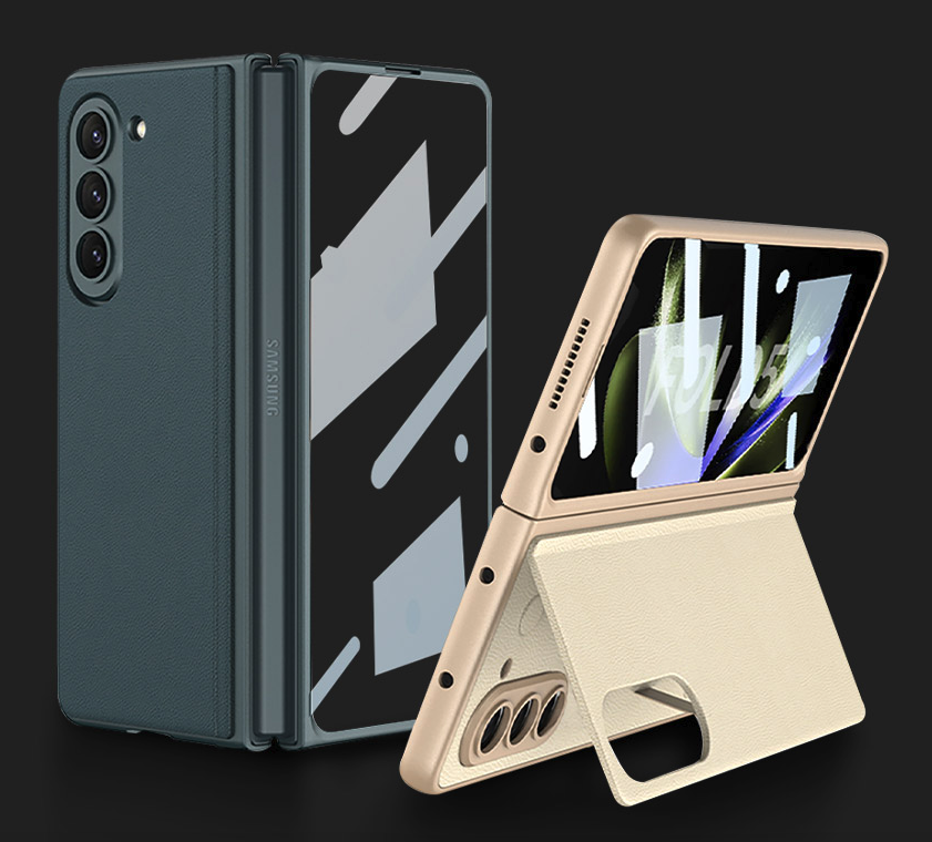 갤럭시 스탠딩 커버 거치대 케이스 블루그린, 갤럭시Z 폴드5 - 상세 이미지 2