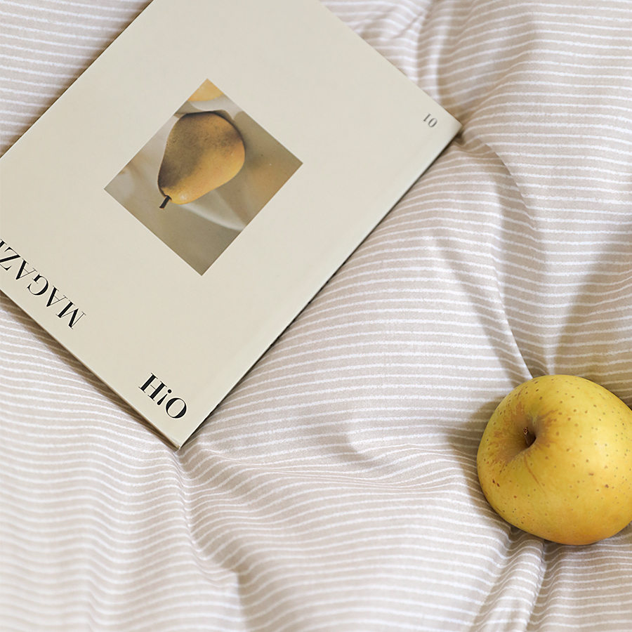 사계절 차렵이불 뉴욕시티 스트라이프 옥수수솜 포근한 사계절이불 SS