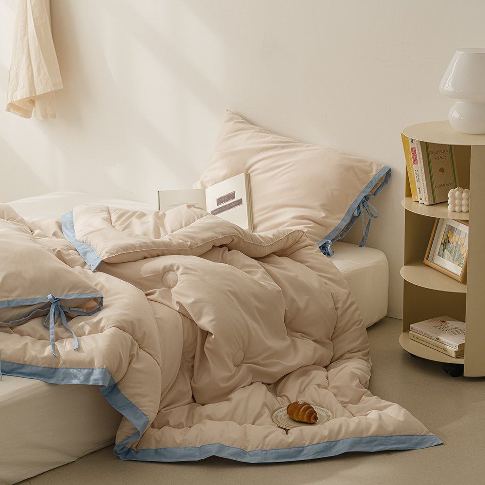 바자르 시리얼 포인트라인 먼지없는 사계절 차렵이불 패드세트 SS