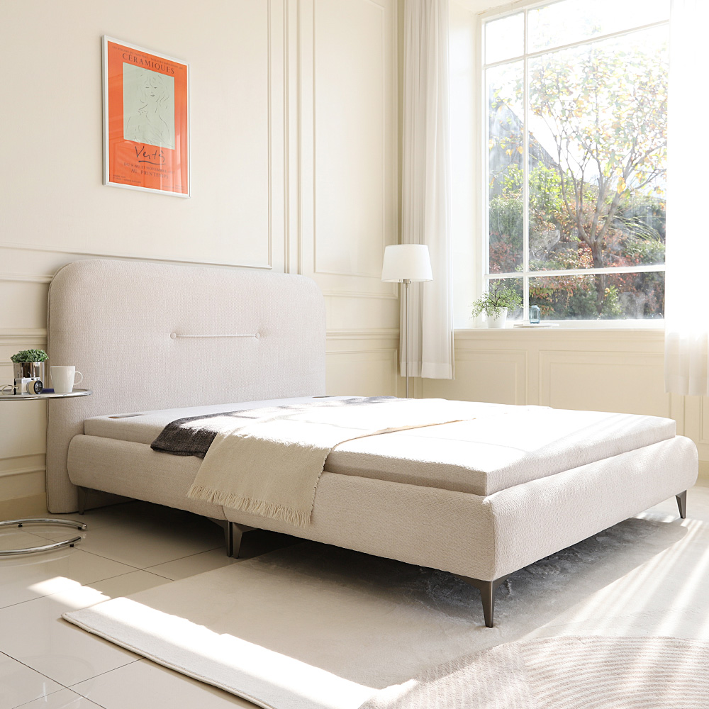 국내제작 타미 패브릭 황토볼 흙침대 온열 황토침대 킹 K CL499