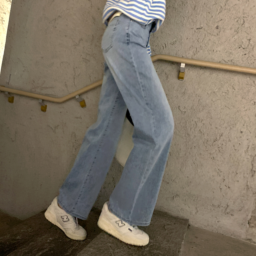 포인세티아 워싱 데님팬츠 - 상세 이미지 2