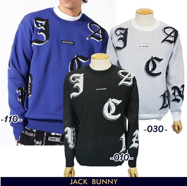 잭바니 Jack Bunny 골프 JB 포인트 로고 니트 스웨터 2624270931 - 상품 이미지