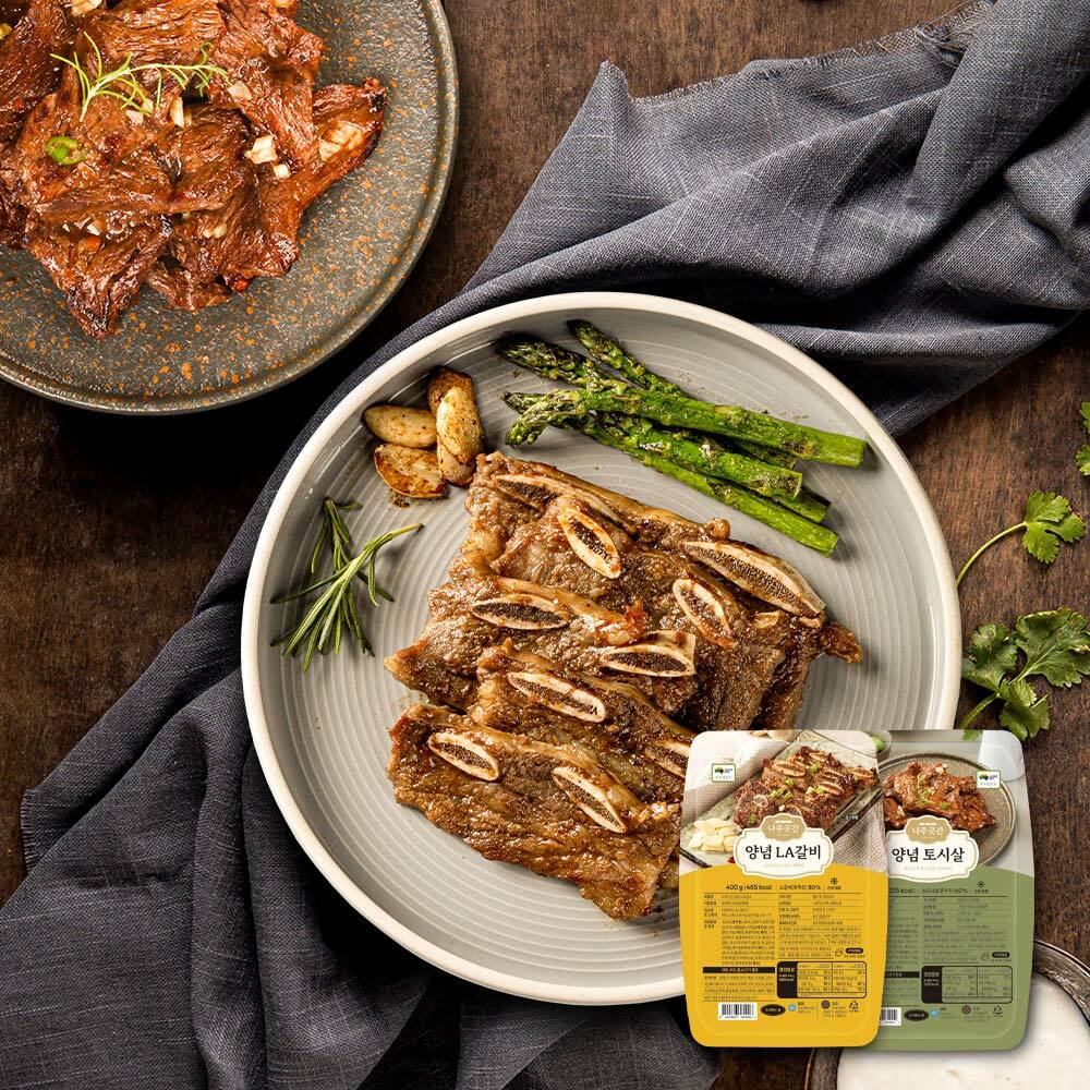 (m) 나주곳간 양념 LA갈비 6팩 + 토시살 4팩