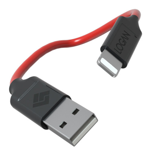[B380] 로건 정품 데빌 3A 아이폰 8핀 USB 고속 충전기 케이블 0.3m, 1개 - 상세 이미지 3