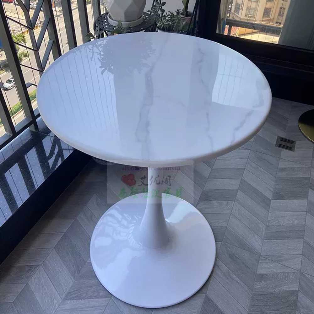 철제 대리석사이드테이블 북유럽 상품 쇼파 창가 이동식 A컬러(사진참조)60x60x75cm - 상세 이미지 5