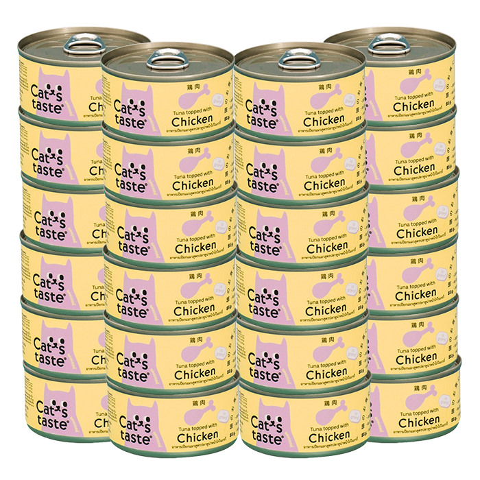 캣츠테이스트 캔 85g x 24개 치킨 그레이비 고양이간식 - 메인 이미지