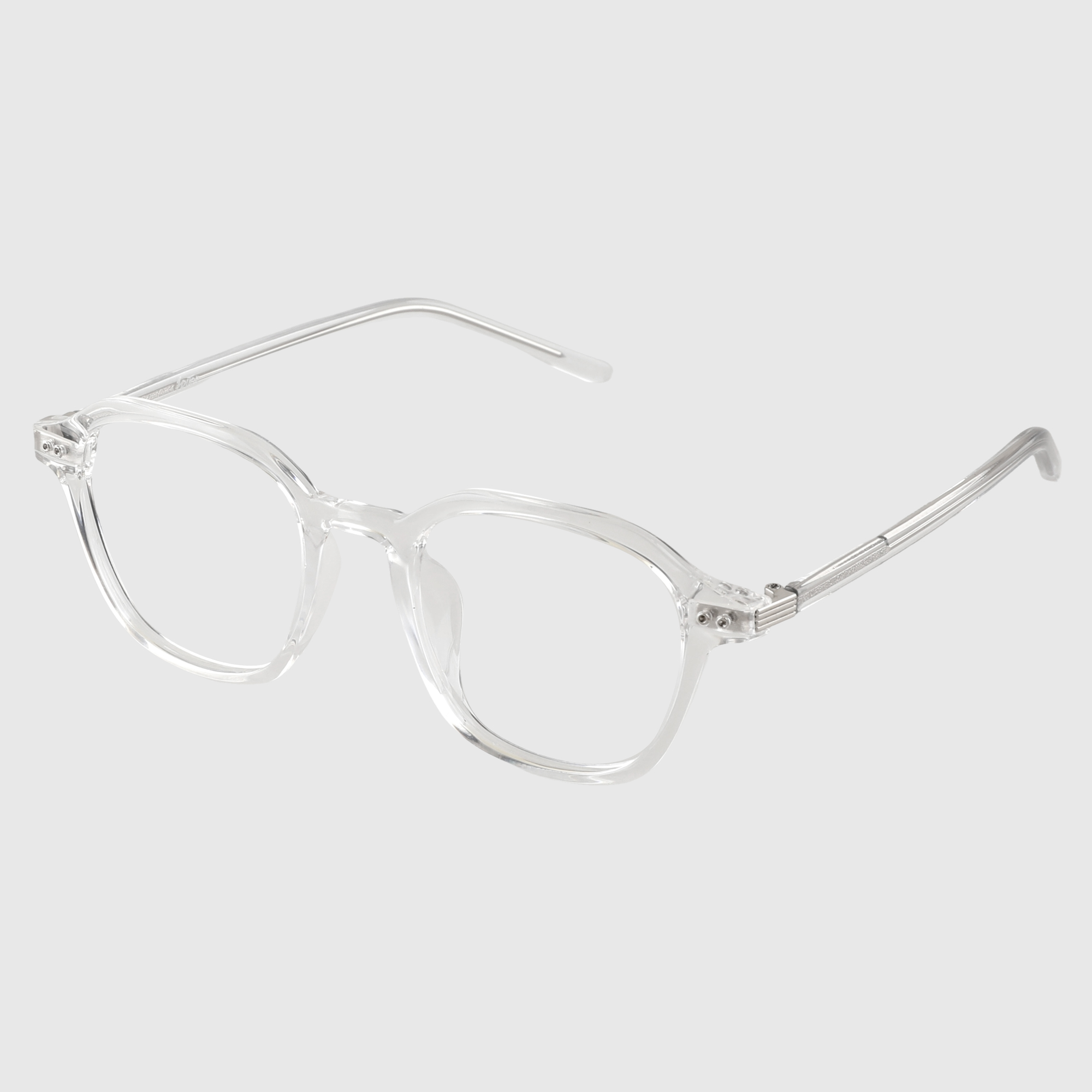 얼굴형에맞는 빅사이즈 투명 뿔테안경 블루라이트차단