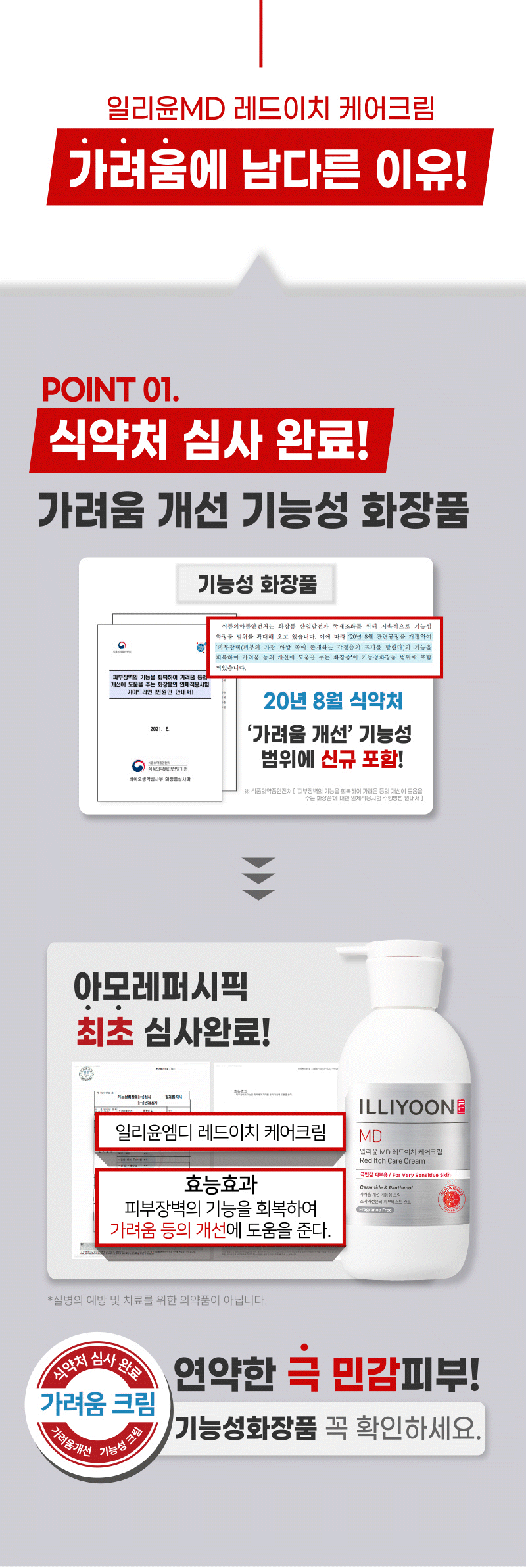 일리윤 대용량 무향 보습 아기로션 MD 레드이치 케어크림 470ml