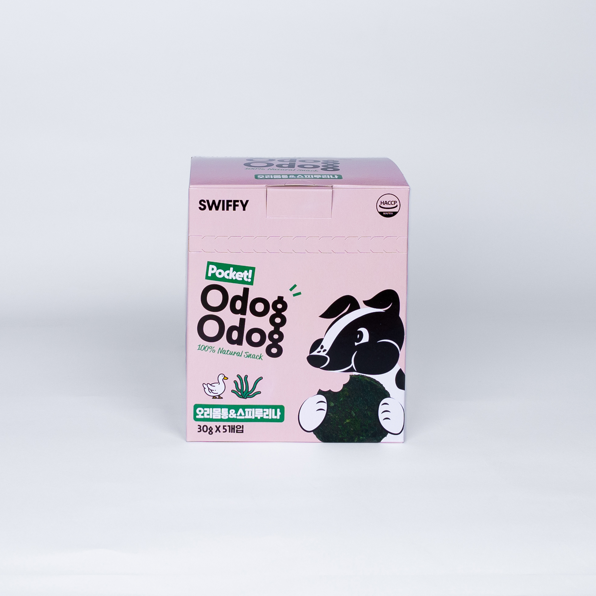 스위피 강아지간식 오독오독 포켓 스피루리나 애견 강아지 수제 간식 30g (5개입) - 상세 이미지 3