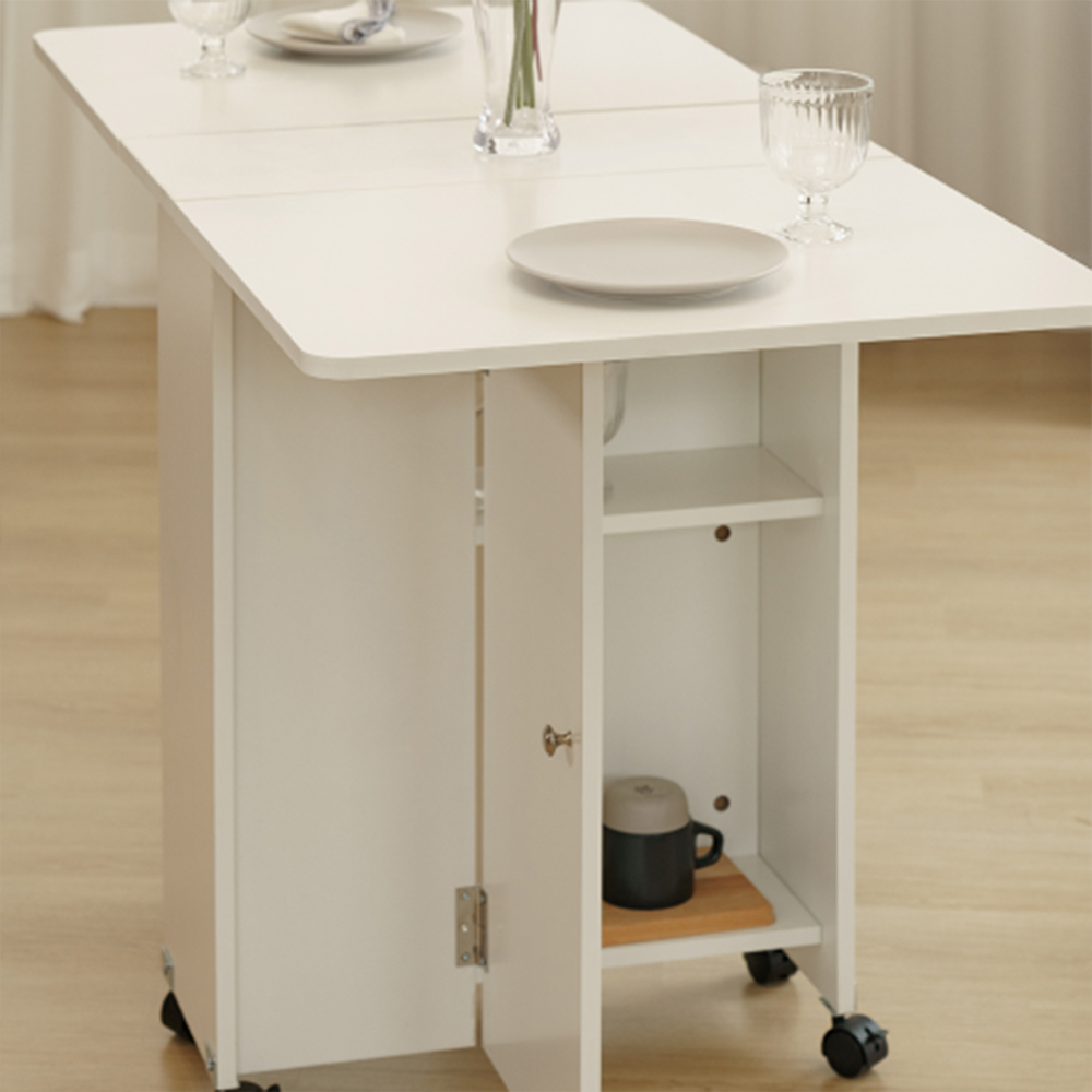 접이식 조리대 이동식 주방 보조 바퀴 달린 간이 수납 식탁 접는 미니 작은 소형 테이블