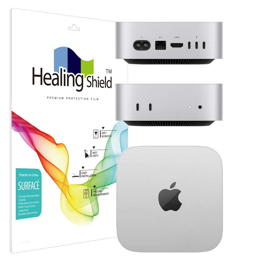 맥 미니 M4 / M4 Pro 무광 외부보호필름 2세트