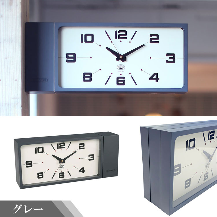 덜튼 Dulton 더블 페이스클락 렉탱글 벽시계 H21-0362 3컬러 - 상세 이미지 5