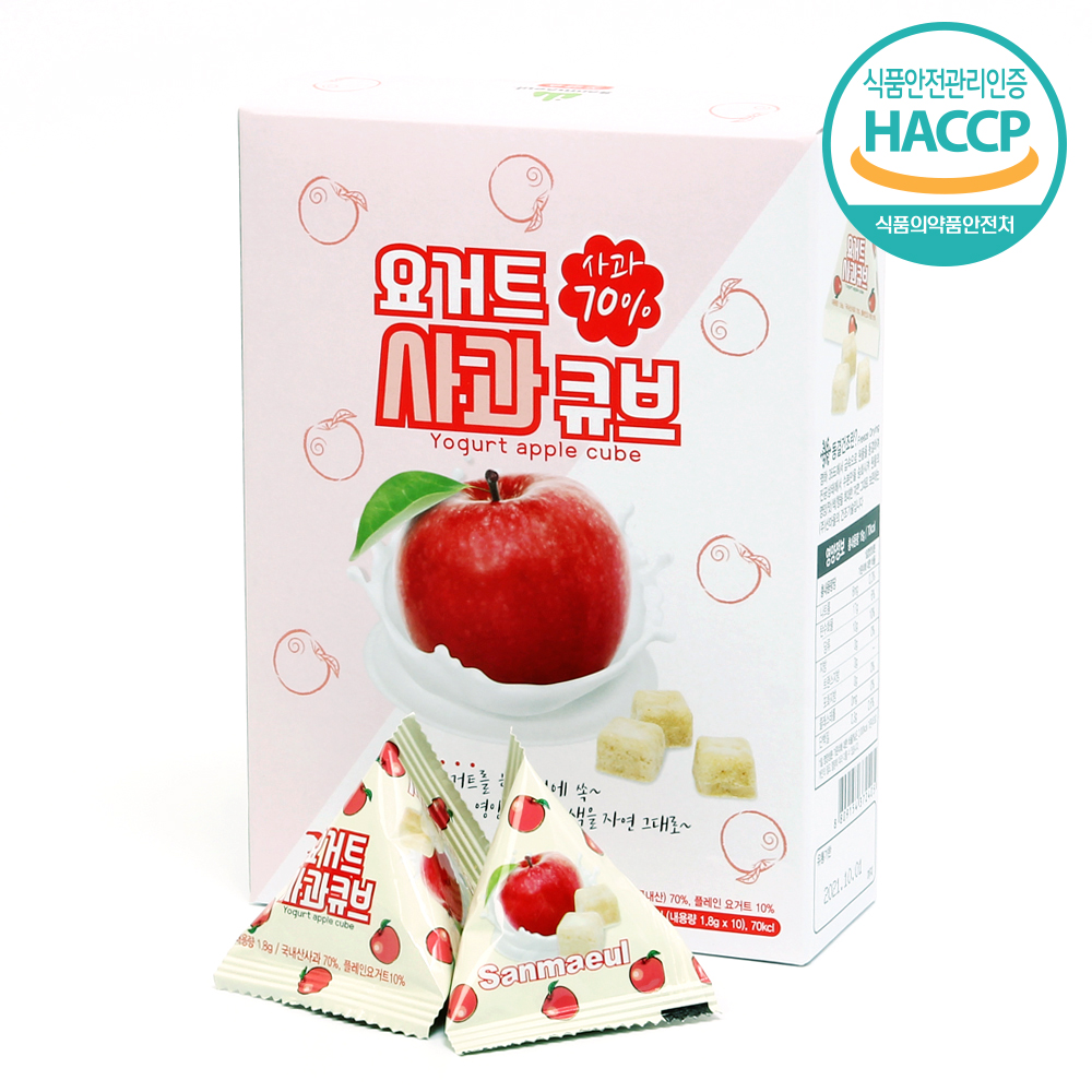 동결건조 요거트 큐브 사과, 1.8g, 10개 - 상품 이미지