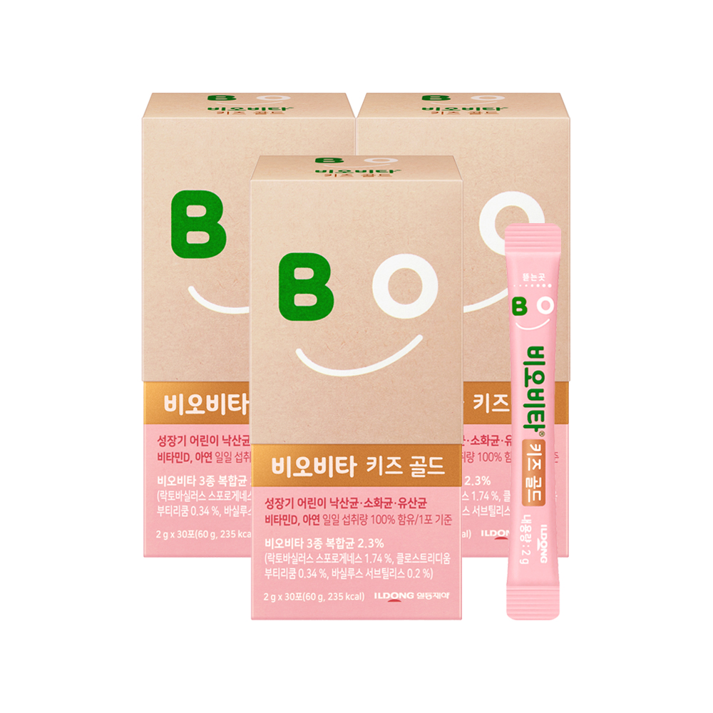 일동제약 비오비타 키즈 골드 30포 3개 - 상품 이미지