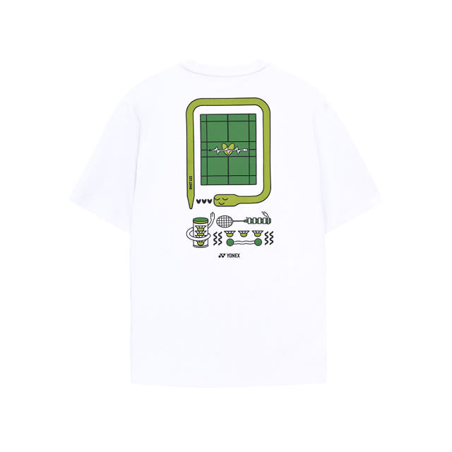 요넥스 251TS061U 배드민턴 오버핏 반팔티 남녀공용 데일리웨어 화이트 온라인전용