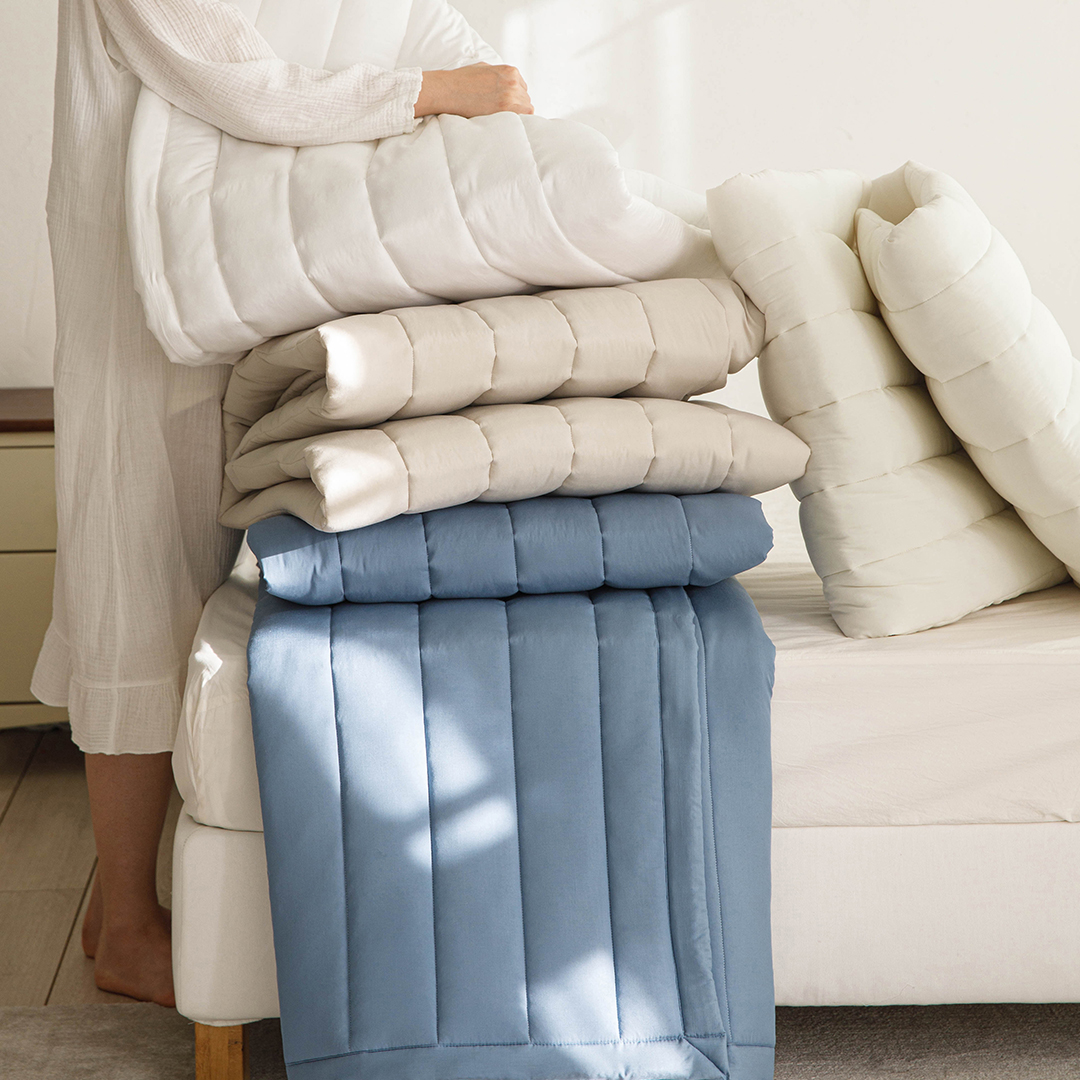 [풀세트]궁극의 부드러움 100% 모달 차렵이불+패드+베개커버, 라지킹 이불세트