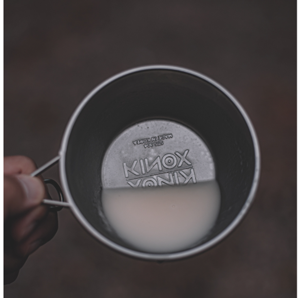 키녹스 캠핑 시에라컵 300ml 스테인리스  막걸리잔 경량 캠핑컵 백패킹 - 상세 이미지 2