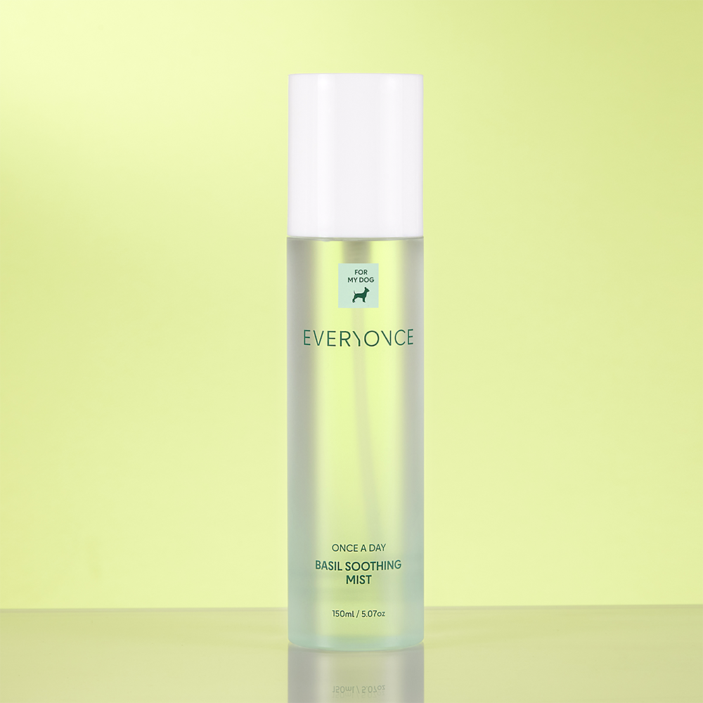 에브리원스 강아지 미스트 보습 저자극 애견 천연 보습제 바질 수딩 150ml, 1개 이미지 1