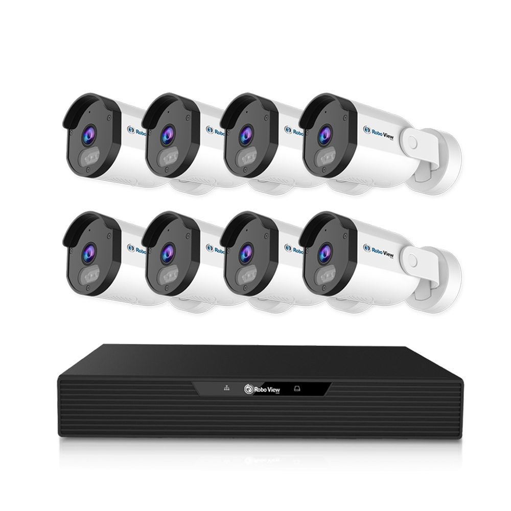 글로벌아이넷 로보뷰 NVR 8채널 AI POE CCTV 녹화기 4K UHD N5 8개 세트 - 상품 이미지