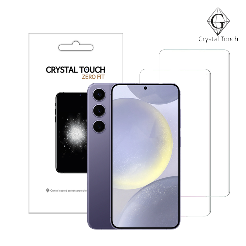 크리스탈터치 갤럭시 제로핏 액정보호필름 / 풀커버 / 고투명 / 지문인식 갤럭시S24 플러스, 3매입