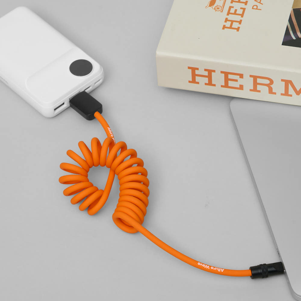 Cto C타입 케이블 초고속 고속 충전 케이블 스프링 240W